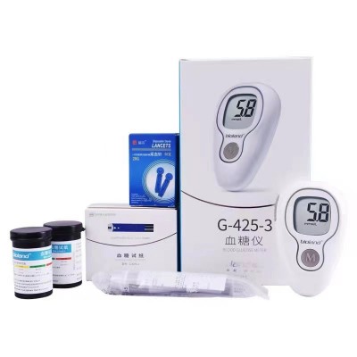 爱奥乐血糖仪试纸家用精准免调码全自动血糖测试仪4-G425-3套装