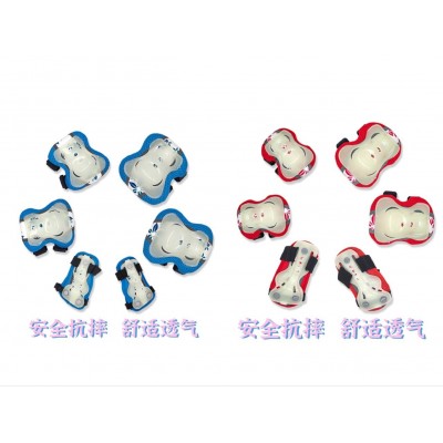 《俱乐部批发》儿童荧光护具小米性比高端品质护膝护肘护掌6件套