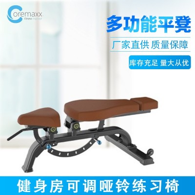 厂家直供室内商用健身房器材 可调哑铃练习椅 组合多功能平凳