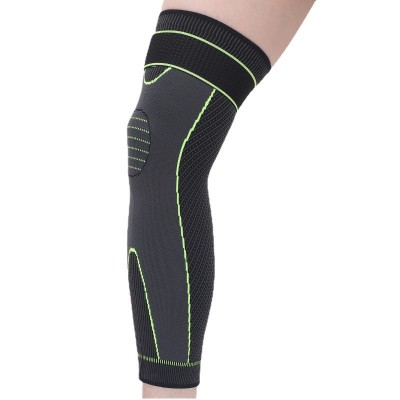 加长运动护膝男尼龙针织防滑保暖篮球防寒弹力护具绑带膝盖护腿套