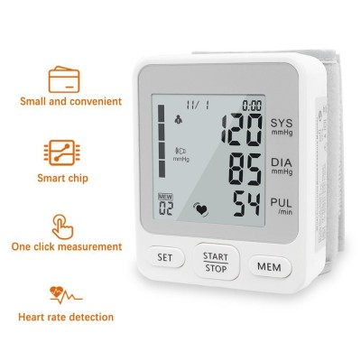 跨境中性英文电子血压计家用腕式语音电子血压仪全自动血压测量仪