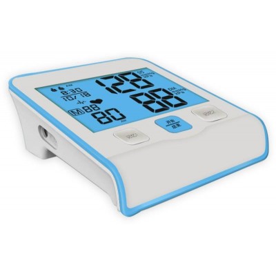U80QH 大屏幕蓝色背光 臂式电子血压计优瑞恩CFDA血压测量仪器