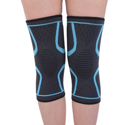 运动尼龙护膝 运动护膝针织 骑行篮球跑步 硅胶防滑透气针织护膝