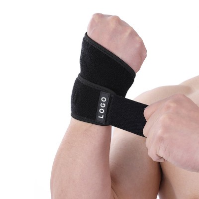 珠峰健身护腕男防扭伤手腕绷带卧推助力带握力带运动手套硬拉护具