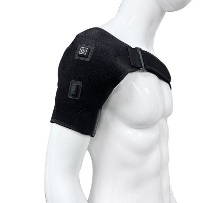 跨境艾草热敷单肩理疗电加热护肩 男女保暖护具 USB充电发热护肩